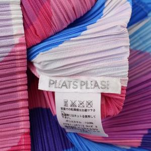 PLEATS PLEASE ISSEY MIYAKE イッセイミヤケ カットソー プリーツ シースルー 総柄 3 マルチカラー