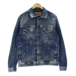 デニムジャケット ダメージ加工  ストレッチ M インディゴ