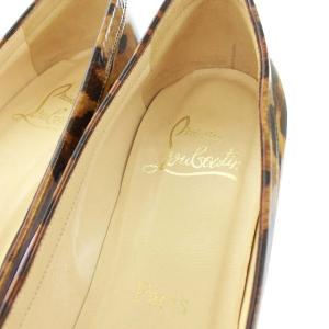 Christian Louboutin レオパードリボンパンプス ベージュ
