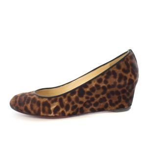 Christian Louboutin NEW PEANUT 45 PONY LEOPARD MINI CHA パンプス レオパード