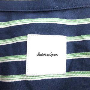 Spick&Span 21SS EMMETEX ストライプシャツワンピース ブルー