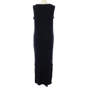 Deuxieme Classe 19AW ノースリーブリブニットワンピース ネイビー