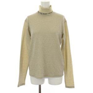 21AW TURTLE LAME TOPS カットソー 長袖 2 シルバー ベージュ