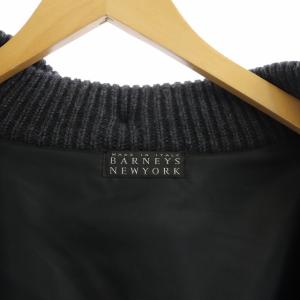 BARNEYS NEW YORK ニット ダッフルコート ショート丈 M グレー