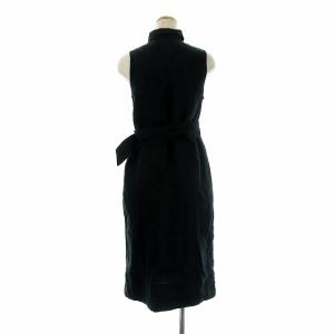 POLO RALPH LAUREN リネンノースリーブシャツワンピース 0 XS ブラック