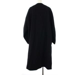 Deuxieme Classe 17AW Beaver Coat ノーカラーコート 黒