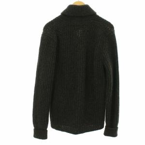 RRL カーディガン ニット ショールカラーコンチョボタン ウール ブラウン