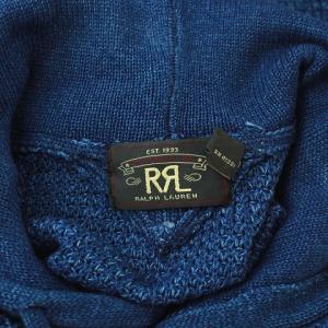 RRL ラルフローレン プルオーバーニットパーカー L ブルー