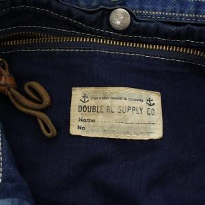 RRL ウォバッシュ デニム パッチワーク ショルダーバッグ キャンバス 青 