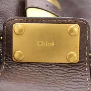 Chloe パディントン レザーハンドバッグ ブラウン