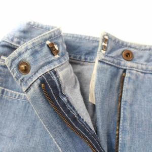 CHANEL ヴィンテージ 90’S 99C ココマーク デニムスカート 40 ブルー