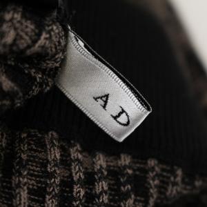 ADORE 19AW メランジニット パンツ イージー ワイド 36 ブラウン ブラック