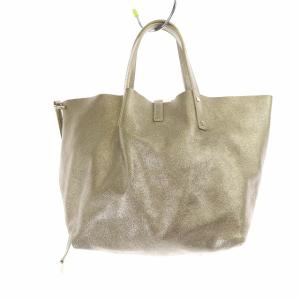 TIFFANY&Co. リバーシブルスエードレザートートバッグ キャメル