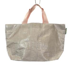 ビニールマルシェバッグ S グレー