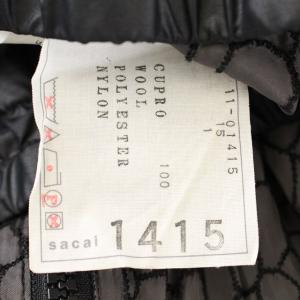 sacai 総柄ジップアップブルゾンジャケット グレー