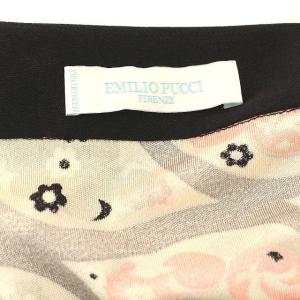 Emilio Pucci ワンピース シルク100% 総柄 42 S ピンク