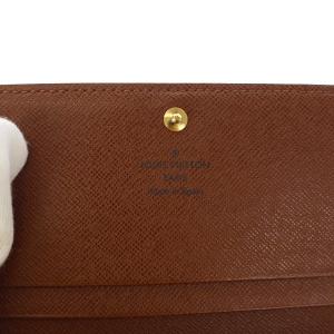LOUIS VUITTON モノグラム ポルトフォイユ トレゾール 二つ折り財布 ブラウン