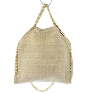 STELLA McCARTNEY ファラベラ ハンドバッグ 2way チェーン ツイード ベージュ