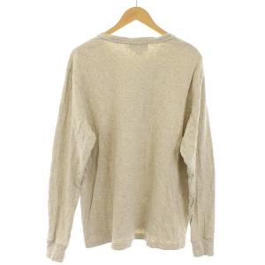 RRL ラルフローレン ロンT プリント ロゴ XXL ベージュ