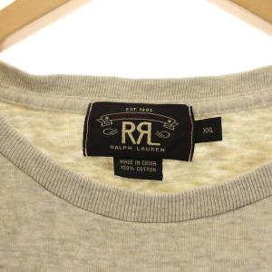 RRL ラルフローレン ロンT プリント ロゴ XXL ベージュ