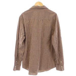 RRL ラルフローレン シャツ 長袖 チェック XL ベージュ 赤 レッド