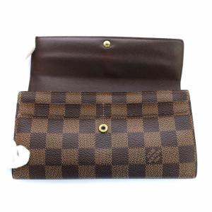 LOUIS VUITTON N61734 ダミエ ポルトフォイユ･サラ 長財布 ブラウン