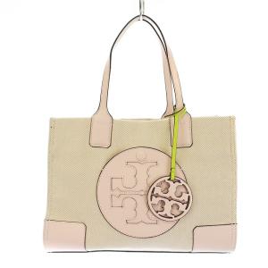 ELLA トートバッグ キャンバス ホワイト ピンク