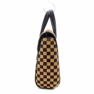 LOUIS VUITTON M92131 ライオン ダミエソバージュ ハラコ ハンドバッグ ベージュ ブラウン