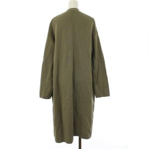 GALERIE VIE 20SS ノーカラーコート 36 グリーン