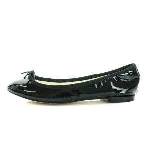 Repetto リボンエナメルパンプス ブラック