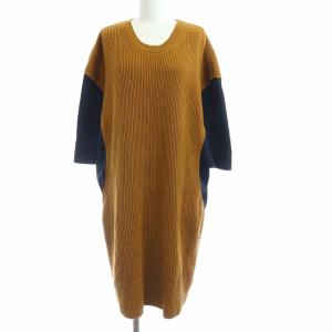 17SS Oversize sweater ワンピース S ブラウン