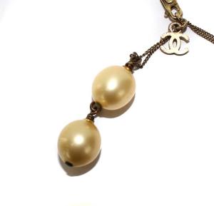 CHANEL ブレスレット フェイクパール チェーン ココマーク ゴールド色