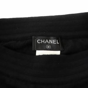 CHANEL 2010年モデル 台形スカート ミニ丈 ココマーク カシミヤ 34 XS ブラック P39396K02729