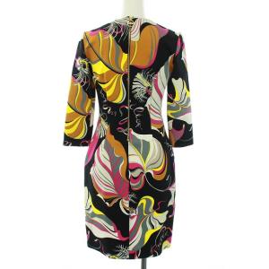 Emilio Pucci ワンピース シルク 総柄 36 マルチカラー
