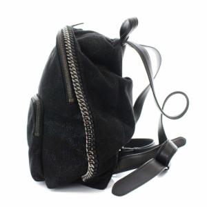 STELLA McCARTNEY 410905 ファラベラ シャギーディア バックパック エコスエード 黒