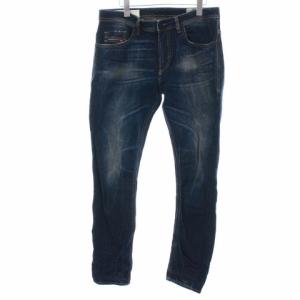 THOMMER-X デニムパンツ ジップフライ ペイント加工 エイジング加工 W32 L32 M