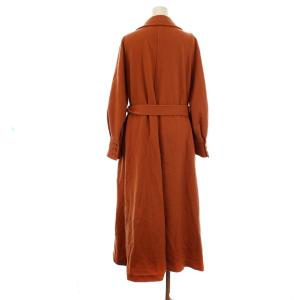 Ameri VINTAGE 20AW POOFY FLARE LONG COAT チェスターコート ベルト付き M オレンジ