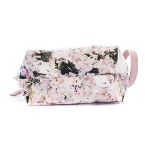 Longchamp 2021年モデル ルプリアージュ ブーケ トップハンドルバッグXS レザー コットン ピンク