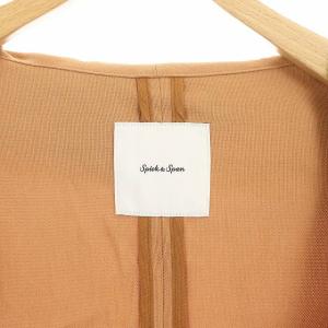 Spick&Span 20SS ビックカラーガウンコート 36 キャメル