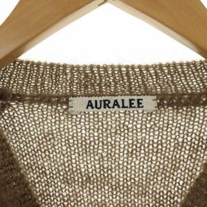 AURALEE 19AW SUPER KID MOHAIR KNIT ニット クルーネック プルオーバー 長袖