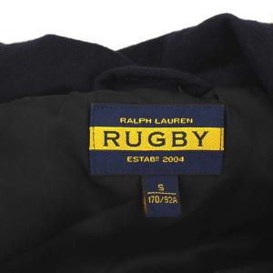 RUGBY RALPH LAUREN 金ボタンダウンベスト S ネイビー