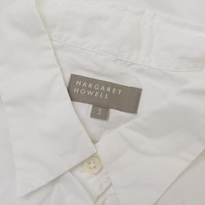 MARGARET HOWELL 2019 ブラウス シャツ 長袖 2 ホワイト