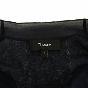 Theory 20SS BERING SUB TRIM LNG CARDI ネイビー