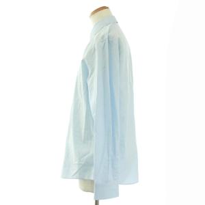 HERMES 近年モデル シャツ H柄 セリエボタン 長袖 40 M ライトブルー