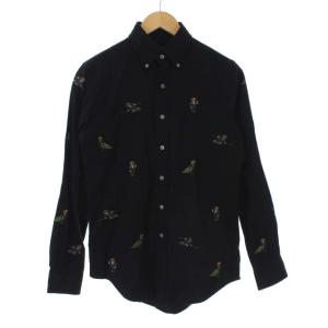 ポロベア シャツ ボタンダウン 長袖 XS ブラック
