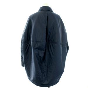 ENFOLD 20AW ライトタフタ PADDING コクーンコート 中綿 38 ネイビー
