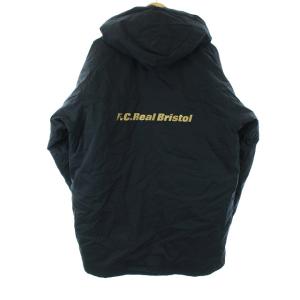 F.C.Real Bristol NIKE ロゴプリント ダウンジャケット ベンチコート ブラック