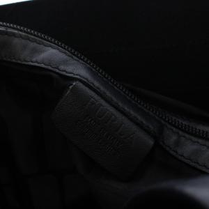 FURLA トートバッグ ハンドバッグ ストライプ レザー ホワイト ブラック