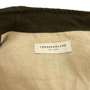TOMORROWLAND 21SS レーヨンコットンツイルビッグシャツ S カーキ
