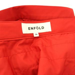 ENFOLD 20SS プリーツ スカート マキシ 36 S 赤 